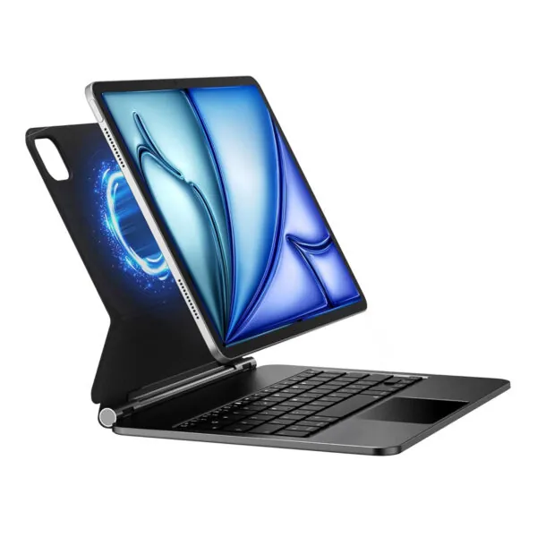 כיסוי ומקלדת מגנטית אלחוטית עם תאורת RGB ל-iPad Air 11 M4 מבית PureGear - Image 2