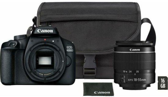 מצלמה Canon 4000D + EF 18-55 + BAG + SD 16GB SEE - Image 2