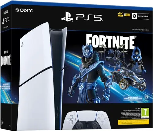 פלייס 5 PS5 Slim Digital + Fortnite 1T