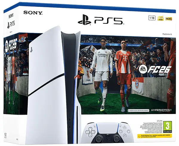קונסולת סוני פלייסטיישן PlayStation PS5 Blue Ray בלו ריי + משחק FC26